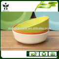 eco-friendly soup bowl colorful bambu dinner bowl